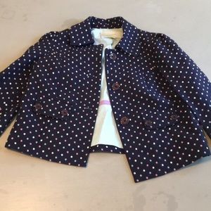 Polka dot blazer